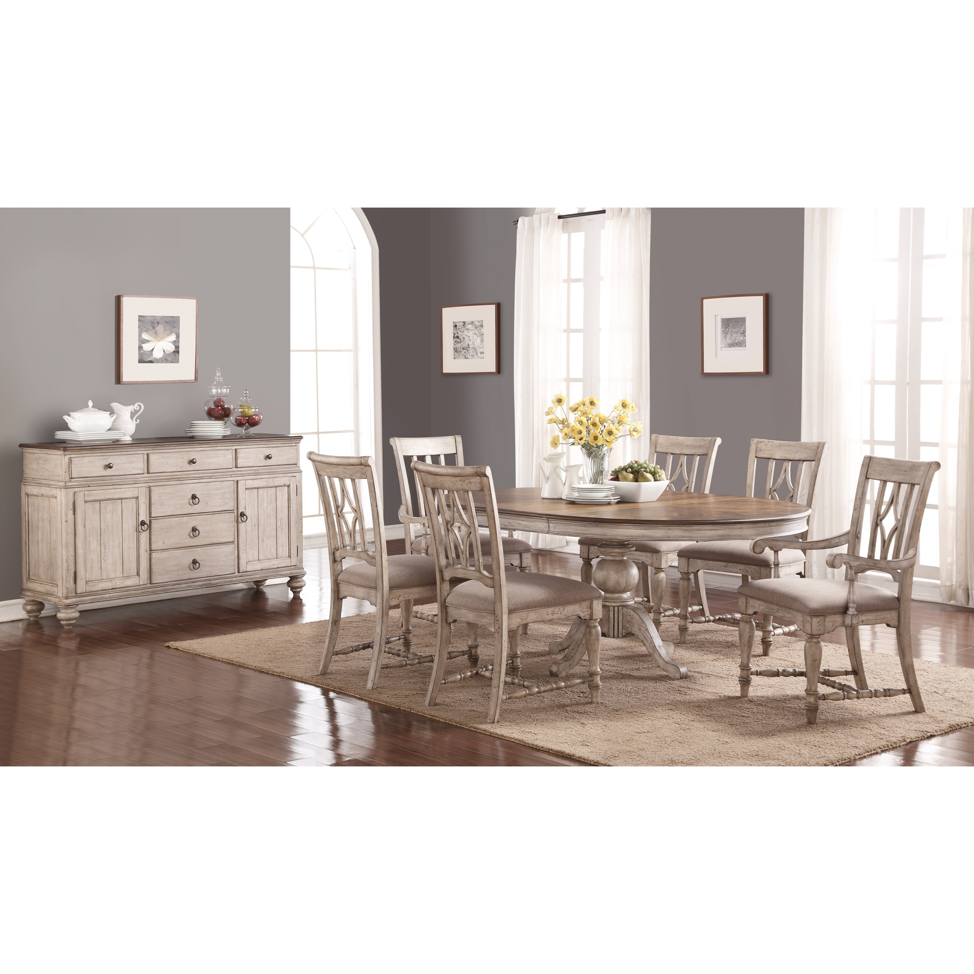 Flexsteel Wynwood Collection Plymouth W1147 Dining Room Group 1 Dining